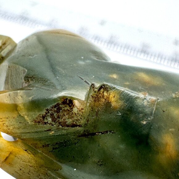 Jade Carved Mythical Beast Monkey? Figurine Rustic Stone Antique 17 c ? - Picture 4 of 11